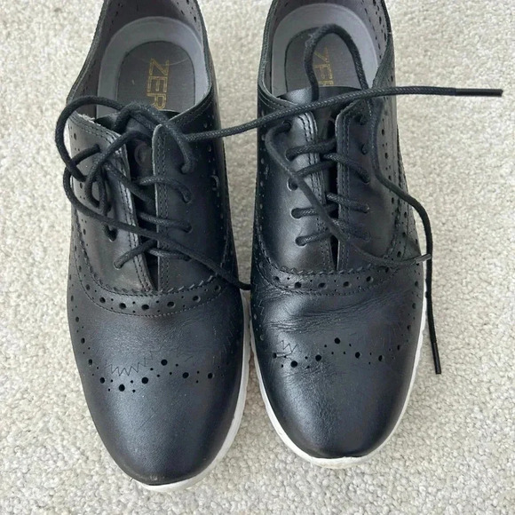 Cole Haan Black and White Sneakers with Perforated Design - Picture 5 of 9